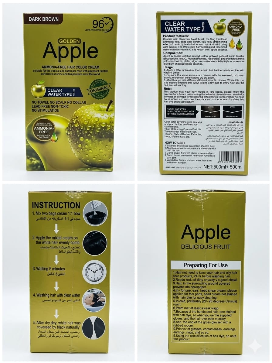 Golden Apple Ammonia-Free Hair Color Cream