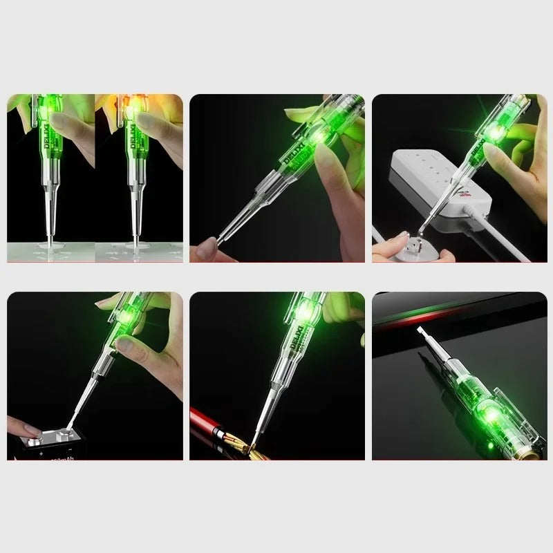 Dual Circuit Electric LED Induction Power Tester Pen